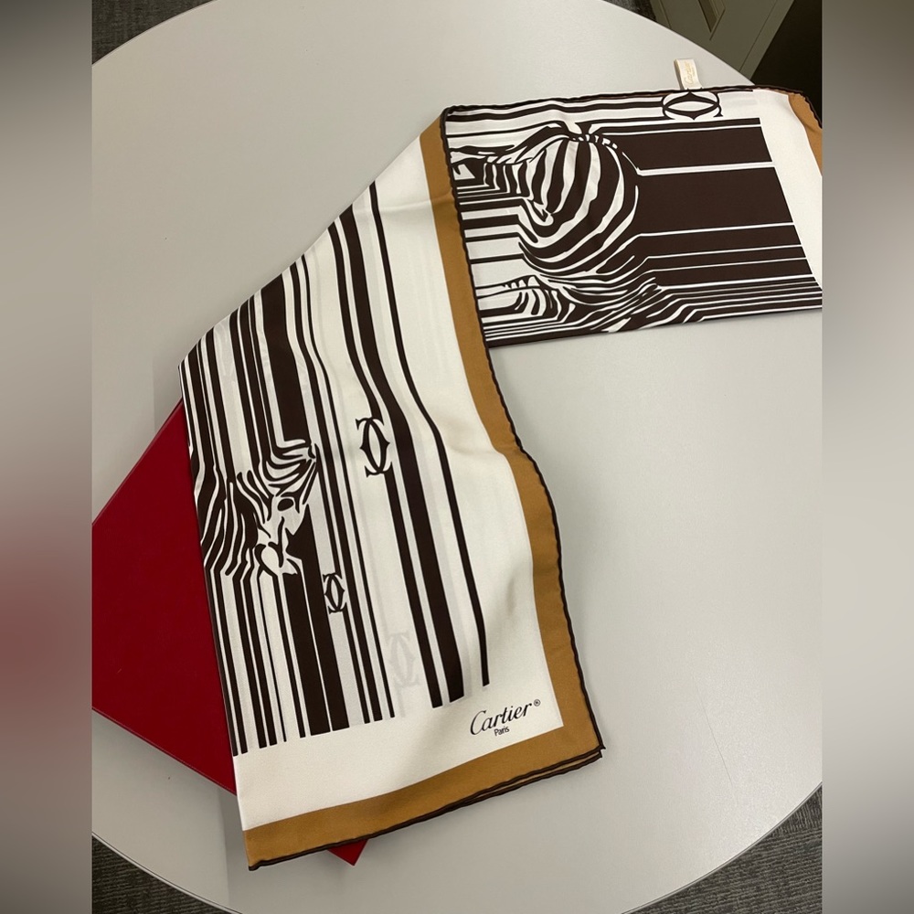 Cartier Silk Zebra Scarf